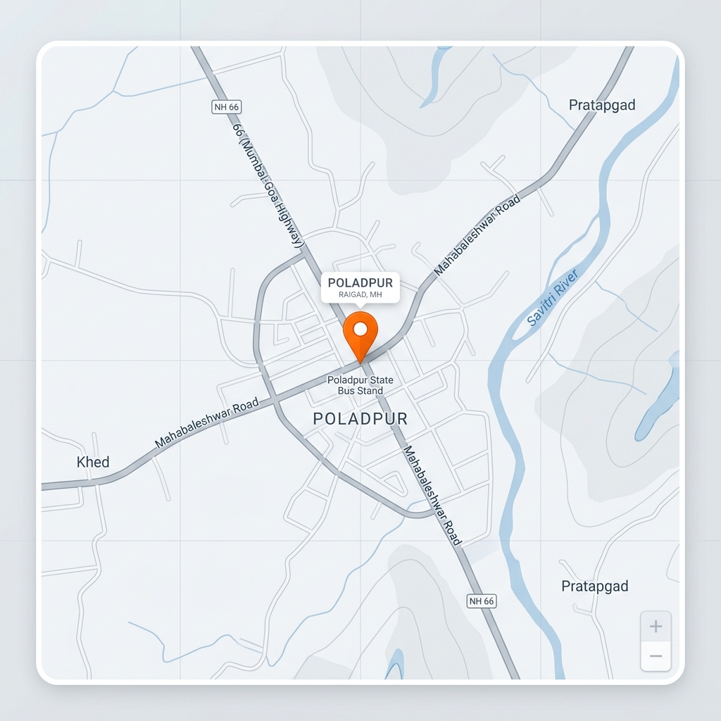 Poladpur location map